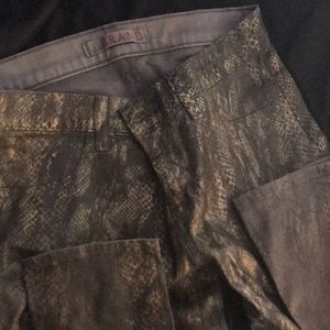 J Brand snakeskin jeans